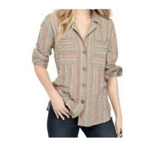 Free People‎ High Tide Button Down Shirt